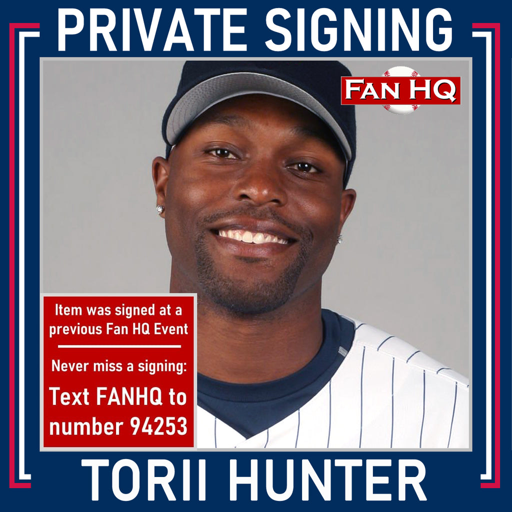 Torii Hunter Autographed Rawlings Official Major League Baseball Autographs Fan HQ