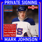 Mark Johnson Autographed Fan HQ Exclusive 1980 Lake Placid Puck Autographs FanHQ