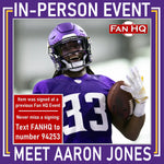 Aaron Jones Autographed Minnesota Vikings Speed Mini Helmet Autographs FanHQ
