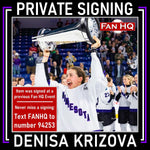 Denisa Krizova Autographed PWHL Minnesota Official Game Puck w/ 2024 Champs Inscription Autographs FanHQ