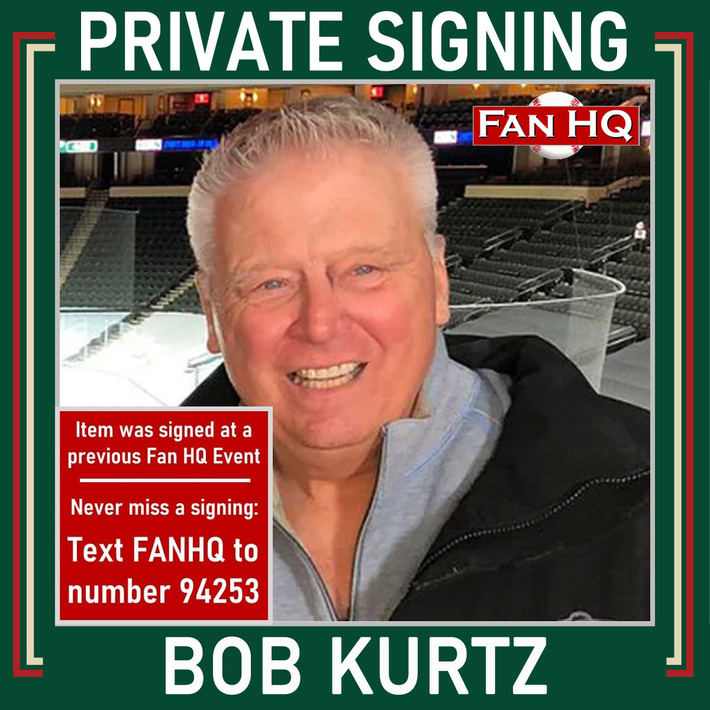 Bob Kurtz & Tom Reid Dual-Signed Minnesota Wild Logo Puck Autographs FanHQ