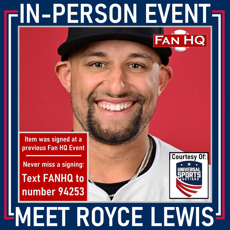 Royce Lewis Autographed White Pro-Style Jersey Autographs Fan HQ