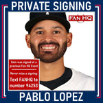 Pablo Lopez Autographed White Pro-Style Jersey Autographs Fan HQ