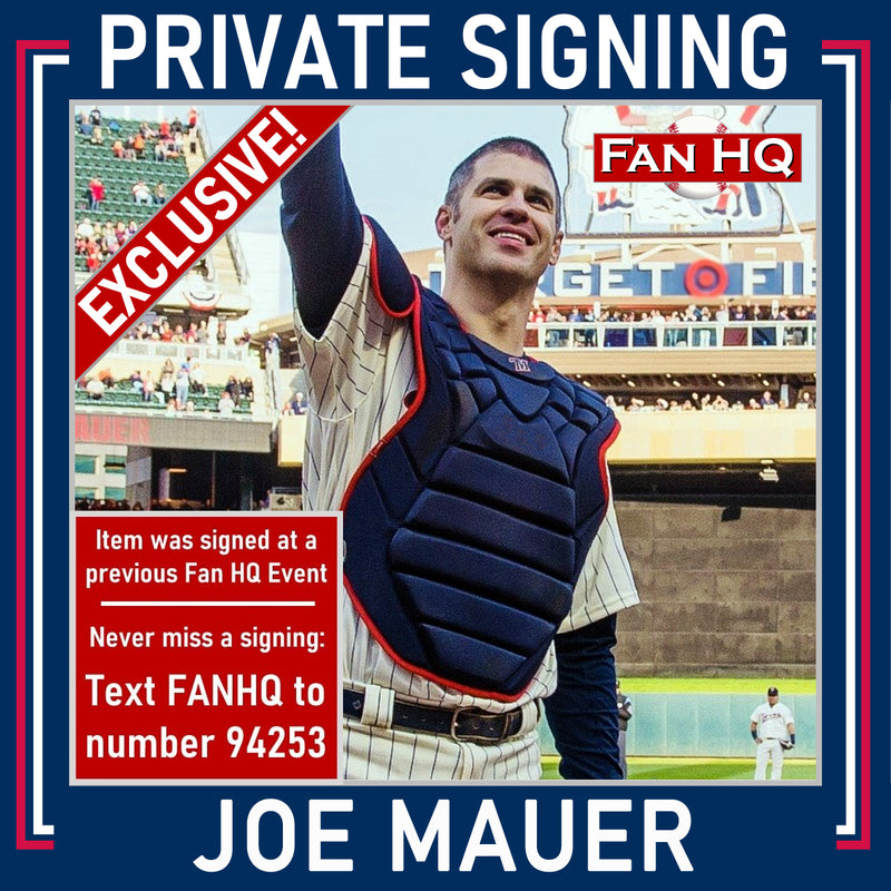 Joe Mauer Autographed Gold Hall Of Fame Class Of 2024 Baseball Autographs Fan HQ