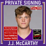 J.J. McCarthy Autographed Minnesota Vikings 16x20 Photo Autographs FanHQ