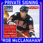Rob McClanahan Autographed Royal Blue Mini Helmet Autographs FanHQ