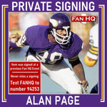 Alan Page Autographed Navy College-Style Jersey Autographs FanHQ