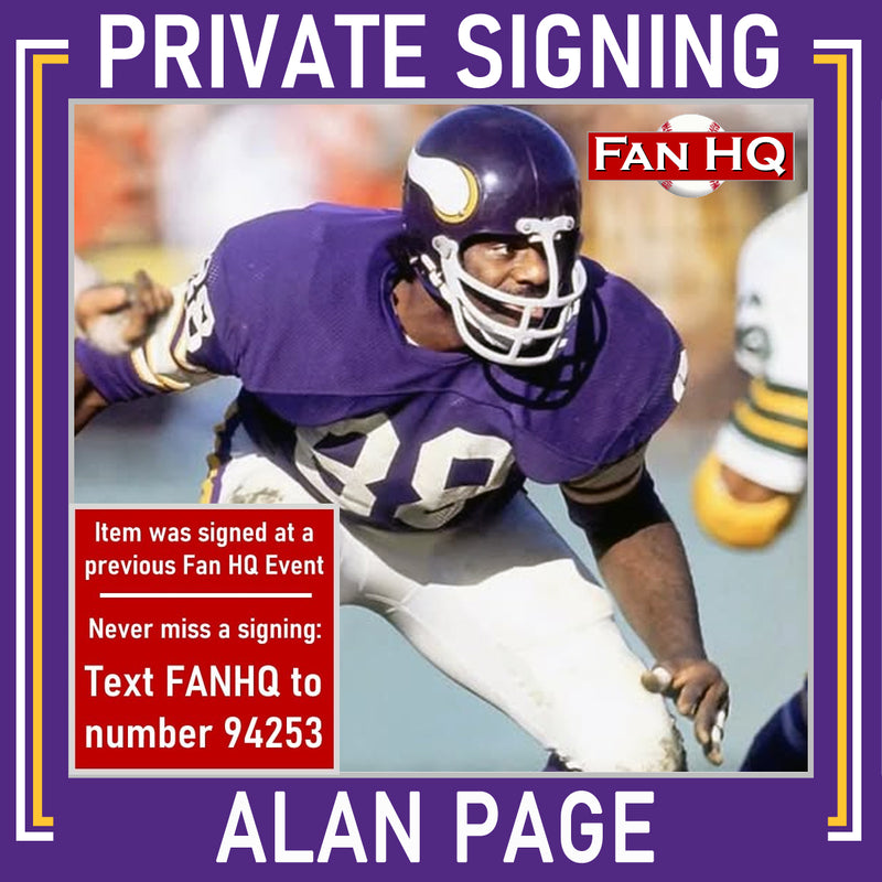 Alan Page Autographed Navy College-Style Jersey Autographs FanHQ