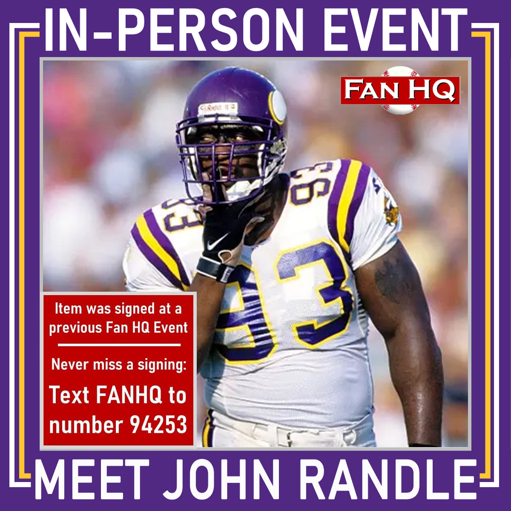 John Randle Autographed Minnesota Vikings 16x20 Action Photo Autographs FanHQ