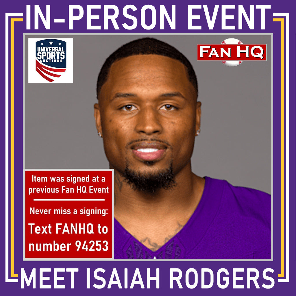 Isaiah Rodgers Autographed Minnesota Vikings 8x10 Photo Kneeling Autographs FanHQ