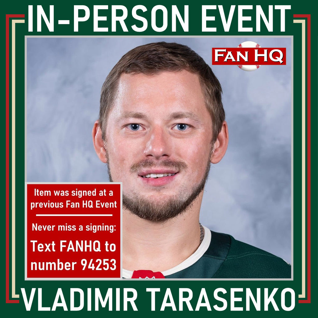 Vladimir Tarasenko Autographed Minnesota Wild 25th Anniversary Official Game Puck Autographs FanHQ