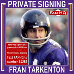 Fran Tarkenton Autographed Fan HQ Exclusive Blackout Nickname Jersey w/ Sir Francis & HOF 86 Inscriptions (Numbered Edition) Autographs FanHQ