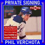 Phil Verchota Autographed Royal Blue Mini Helmet Autographs FanHQ