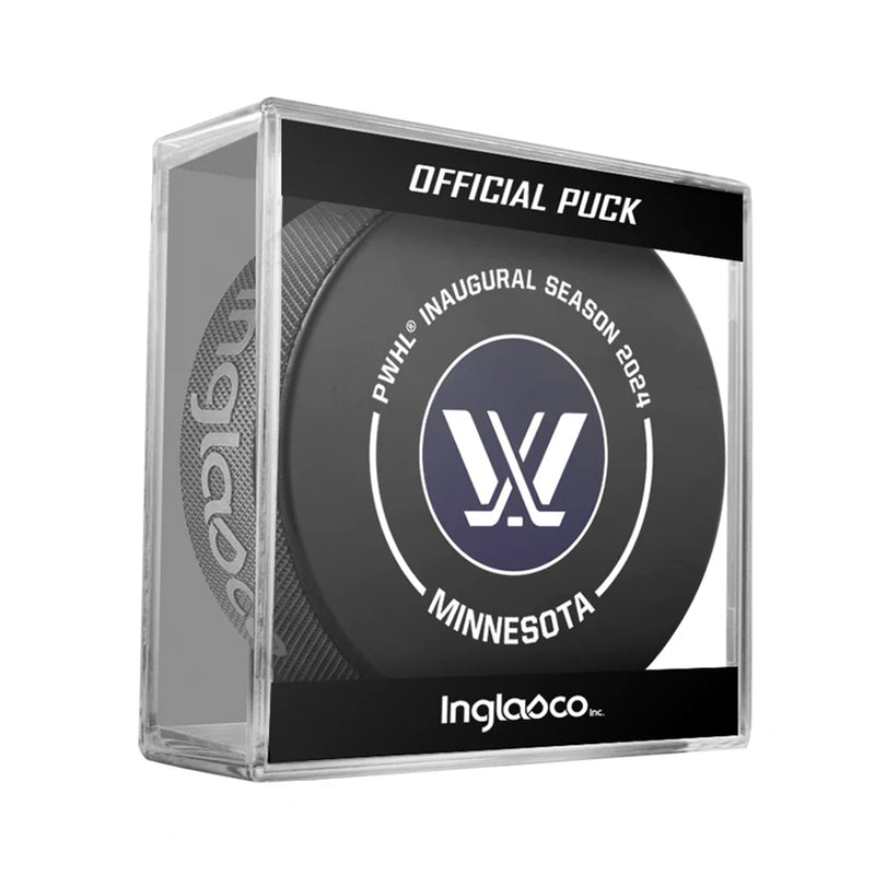 PWHL Minnesota Official Game Hockey Puck w/ Case