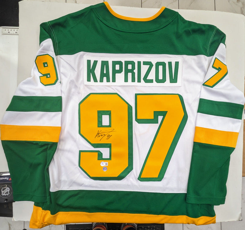 Kirill Kaprizov Autographed Minnesota Wild 2020-21 Fanatics Reverse Retro 1.0 Replica Jersey Autographs FanHQ   