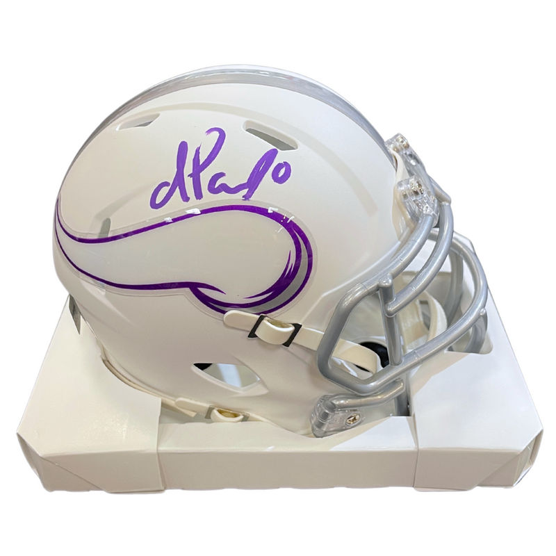 Ivan Pace Jr. Autographed Minnesota Vikings Winter Warrior Mini Helmet Autographs FanHQ