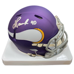 Ivan Pace Jr. Autographed Minnesota Vikings Classic Mini Helmet Autographs FanHQ   