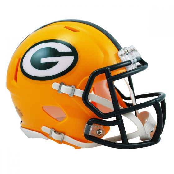 Green Bay Packers Unsigned Riddell Speed Mini Helmet Collectibles Riddell   