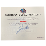 Alan Page Autographed Hall Of Fame Speed Mini Helmet w/ HOF 88 Inscription Autographs FanHQ