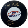 Kelly Pannek Autographed USA Hockey Logo Puck w/ 2018 Gold Inscription Autographs FanHQ
