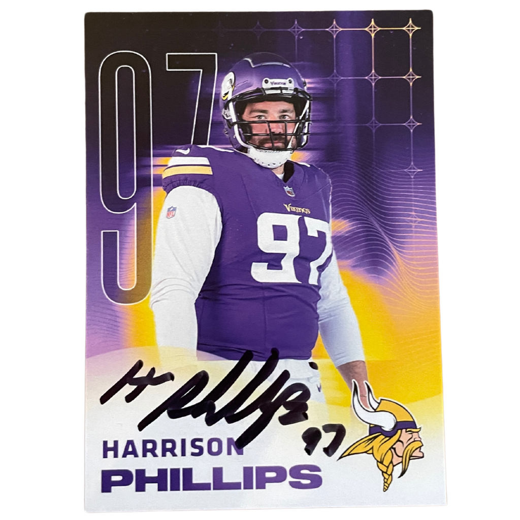 PRE-ORDER: Harrison Phillips Autographed Minnesota Vikings Card Autographs FanHQ