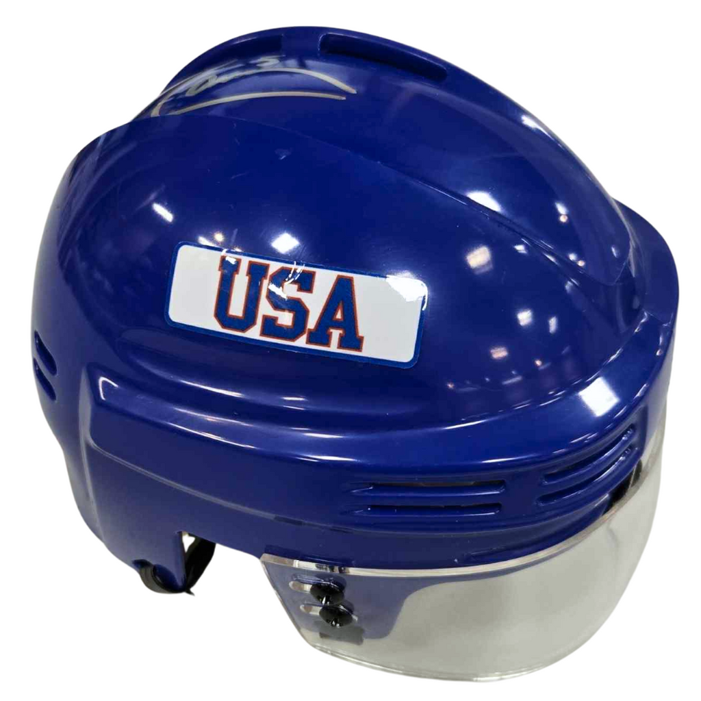 Mike Ramsey Autographed Royal Blue Mini Helmet Autographs FanHQ
