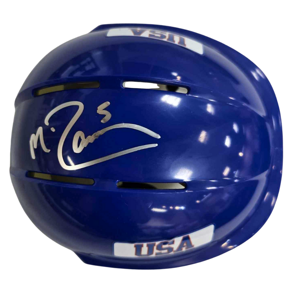 Mike Ramsey Autographed Royal Blue Mini Helmet Autographs FanHQ