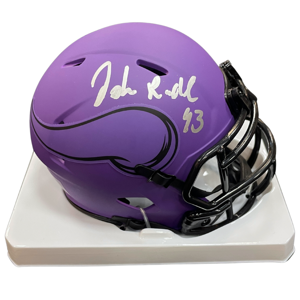 John Randle Autographed Minnesota Vikings RAVE Mini Helmet Autographs FanHQ