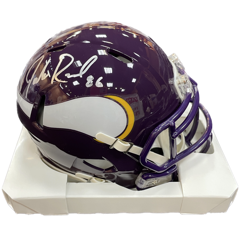 Jake Reed Autographed Minnesota Vikings Throwback Speed Mini Helmet