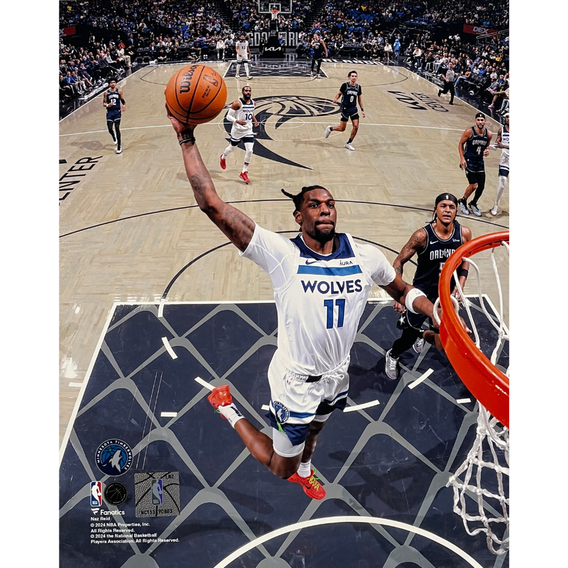 PRE-ORDER: Naz Reid Autographed Minnesota Timberwolves 16x20 Photo Autographs Fan HQ   