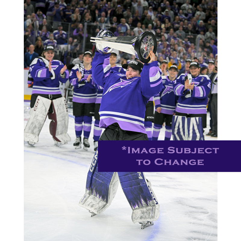 PRE-ORDER: Autographed Minnesota Frost 8x10 Photo (Select Player From List) Autographs FanHQ Maddie Rooney (w/ Cup) Autograph Only