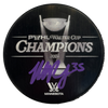 Maddie Rooney Autographed PWHL Walter Cup Champions Two-Sided Logo Puck Autographs FanHQ   