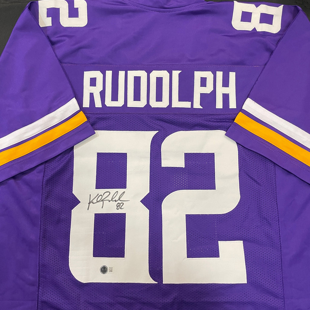 Kyle Rudolph Autographed Purple Pro-Style Jersey Autographs FanHQ   