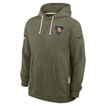 AVAILABLE IN-STORE ONLY! Minnesota Vikings 2025 Nike Salute to Service Sideline Club Pullover Hoodie