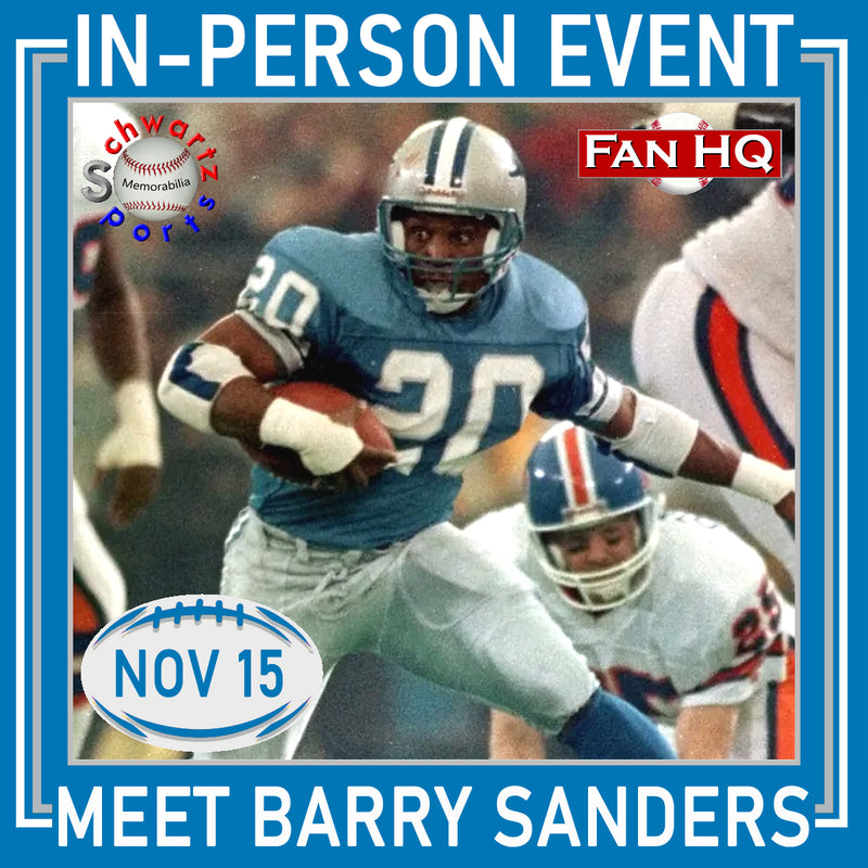 Barry Sanders In-Person Autograph Tickets Event Tickets Fan HQ