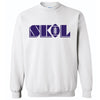 SkðŸˆl Football White Pullover Crewneck Sweatshirts Fan HQ