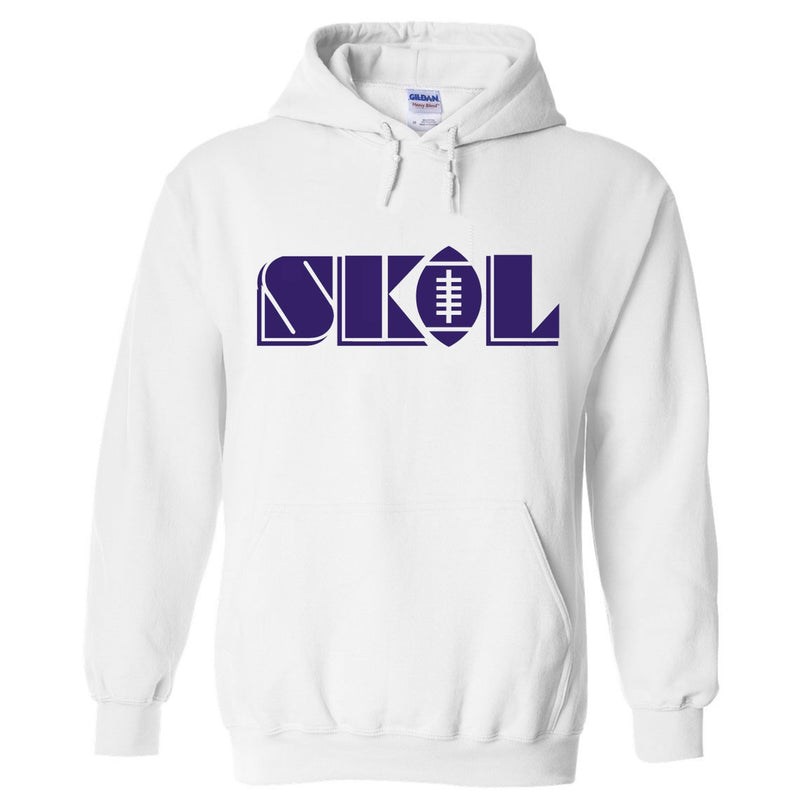 PRE-ORDER Sk🏈l Football White Pullover Hoodie
