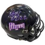 Harrison Smith Autographed Fan HQ Exclusive Hitman Mini Helmet (Numbered Edition - Purple Autograph) Autographs FanHQ Number 22/22  