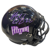 Harrison Smith Autographed Fan HQ Exclusive Hitman Mini Helmet (Numbered Edition - Purple Autograph) Autographs FanHQ Standard Number (2-21)  