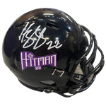 Harrison Smith Autographed Fan HQ Exclusive Hitman Mini Helmet (Numbered Edition - White Autograph) Autographs FanHQ Number 22/22  