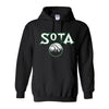 Sota Retro Basketball Black Pullover Hoodie