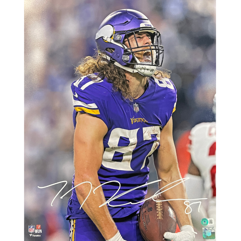 C.J. Ham Autographed Minnesota Vikings 8x10 Photo w/ Custom Illustration  (Numbered Edition)