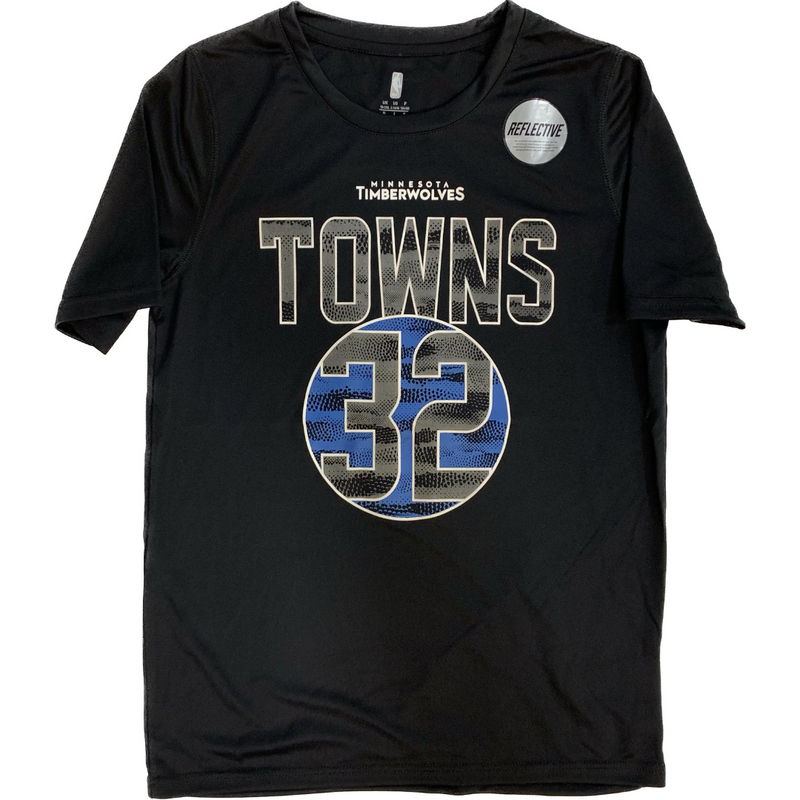 Karl-Anthony Towns Minnesota Timberwolves Youth Black Player Tee