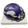 Dallas Turner Autographed Minnesota Vikings Speed Mini Helmet w/ 2024 1st Rd Pk Inscription Autographs FanHQ   