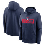 Minnesota Twins Nike MLB Club Slack Navy Pullover Hoodie Sweatshirts Nike   