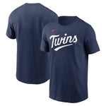 AVAILABLE IN-STORE ONLY! Minnesota Twins Navy Nike Team Wordmark T-Shirt T-Shirts Nike