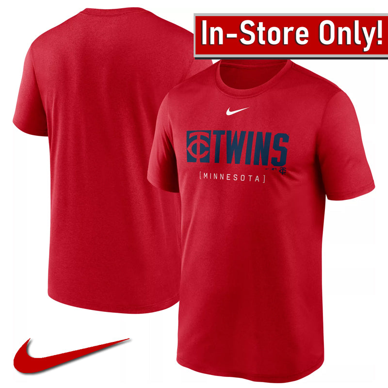 AVAILABLE IN-STORE ONLY! Minnesota Twins Nike Red Knockout Legend Performance Tee T-Shirts Nike   