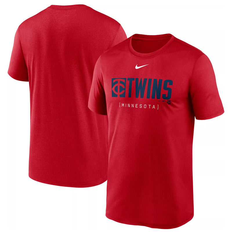 Minnesota Twins Nike Red Knockout Legend Performance Tee T-Shirts Nike   