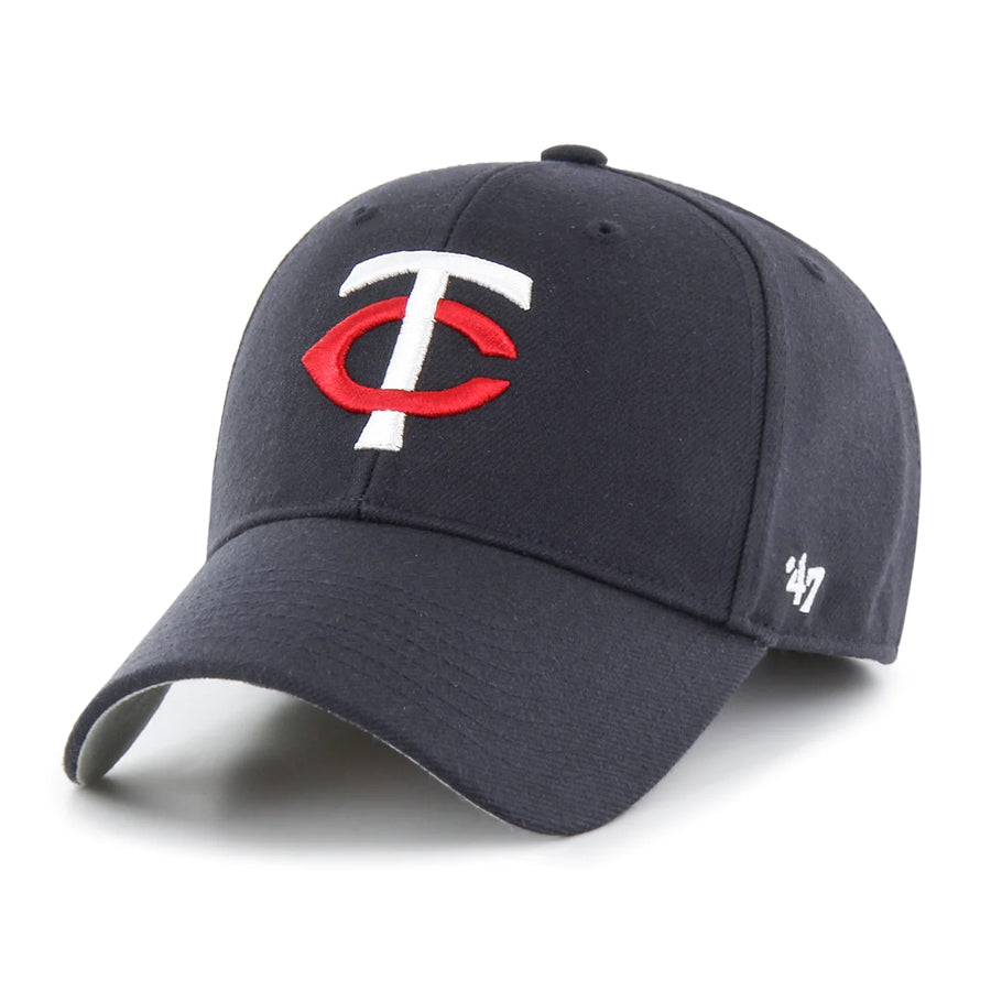 Minnesota Twins '47 MVP Navy TC Logo Adjustable Hat Hats 47 Brand   