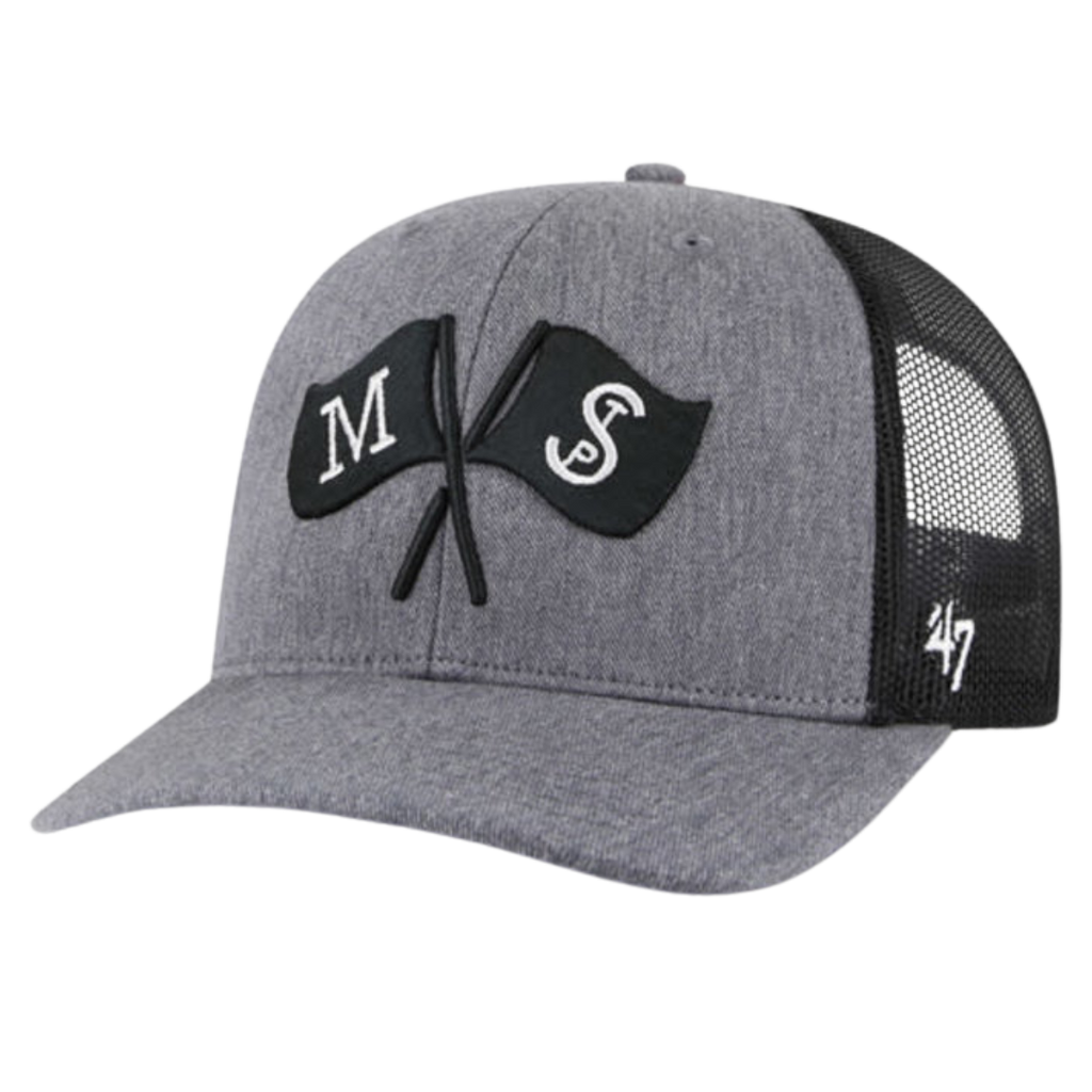 Minnesota Twins '47 Brand Charcoal Carbon Trucker Snapback Hat Hats 47 Brand   